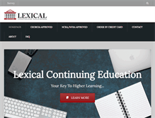 Tablet Screenshot of lexicalce.com